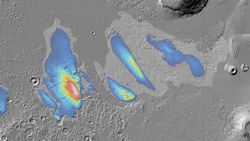 The water frozen under the surface of Mars could cover the entire planet if it melted