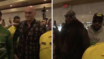 Wilder y Fury llegan a Las Vegas y causan furor antes del combate