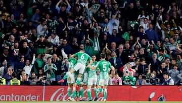 La afici&oacute;n del Betis, en el Villamar&iacute;n. 