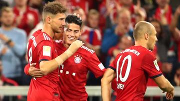 Bayern 3-1 Hoffenheim: James juega 12 minutos en la victoria