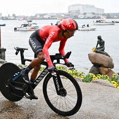 Nairo termina satisfecho con su tiempo en la contrarreloj