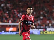 Gilberto Mora of Tijuana during the 7th round match between Tijuana and Necaxa as part of the Liga BBVA MX, Torneo Apertura 2025 at Caliente Stadium, on August 31, 2025 in Tijuana, Baja California, Mexico.