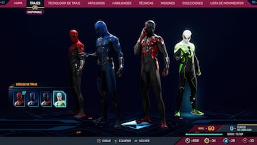 Trajes de Marvel's Spider-Man 2