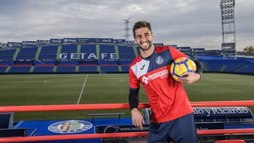 Bergara, posando en el Coliseum.