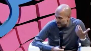 La frase de Guardiola que hizo venirse abajo al auditorio en Italia