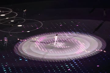El orden y la majestuosidad de los japoneses nuevamente se notó en la ceremonia inaugural de los Olímpicos en el estadio Nacional de Tokio.