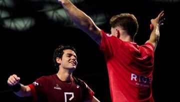 Coki Nieto y Sanz celebran su victoria.