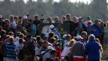 Tiger Woods, en un entrenamiento.