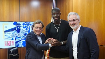 Makhtar Gueye, entre Sanllehí y Torrecilla.
