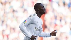Ferland Mendy, player of Real Madrid, in action during the Spanish League, La Liga, football match played between Real Madrid and Atletico de Madrid at Santiago Bernabeu Stadium on February 1, 2020 in Madrid, Spain.
 
 
 01/02/2020 ONLY FOR USE IN SPAIN