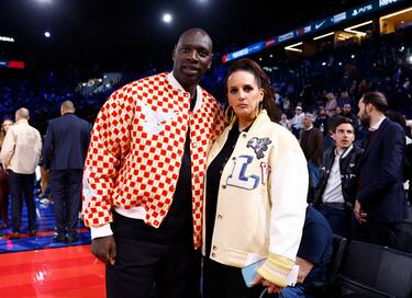 El actor francés Omar Sy y su esposa Helene Sy.