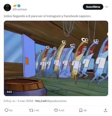 Los mejores memes de la caída de Instagram y Facebook