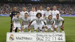 El once del Madrid ante el Betis, sin canteranos: Keylor, Ramos, Kroos, Varane, Benzema, Cristiano, James, Bale, Marcelo, Modric y Danilo.