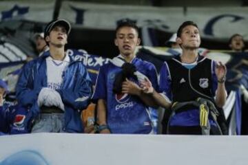 El debut de los dos equipos capitalinos en la Copa Águila. El juego bogotano fue animado por la parcial que en su mayoría fue azul.