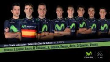 El equipo Movistar para el Giro de Italia