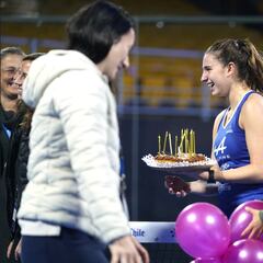 Galán, Coello, Alejandra Alonso... celebración madridista en Chile