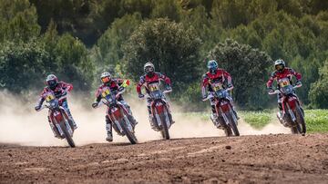 Equipo Honda: Gonçalves, Barreda, Metge, Brabec y Benavides.