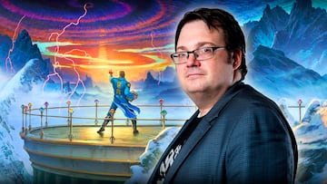 Brandon Sanderson con Viento y Verdad de fondo