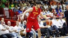 Spain&#039;s Santiago Yusta during the FIBA U20 European Championship Tournament basketball final Lithuania vs Spain in Helsinki, Finland on July 24, 2016. Lehtikuva/Roni Rekomaa/via REUTERS      ATTENTION EDITORS - THIS IMAGE WAS PROVIDED BY A THIRD PARTY. EDITORIAL USE ONLY. FINLAND OUT. NO COMMERCIAL OR EDITORIAL SALES IN FINLAND. NO THIRD PARTY SALES. NOT FOR USE BY REUTERS THIRD PARTY DISTRIBUTORS.