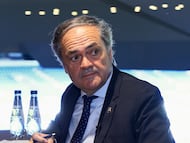 Jokin Aperribay, presidente de la Real Sociedad. /JAVI COLMENERO