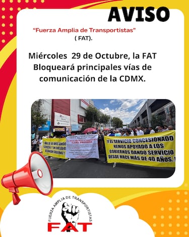 Transportistas bloquearán CDMX: ¿cuándo y a qué hora será el paro?