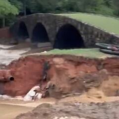 Augusta sufre inundaciones