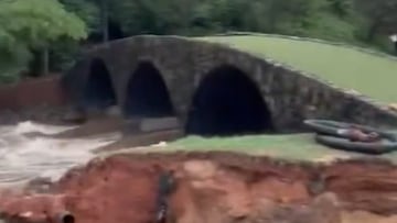 Imágenes de las inundaciones de Augusta National.