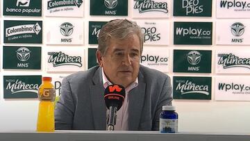 Jorge Luis Pinto, técnico del Cali, habla sobre el empate ante Equidad