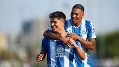 Nico Melamed celebra su gol ante el Montpellier.