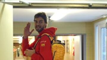 Pau Gasol, durante la jornada del domingo.