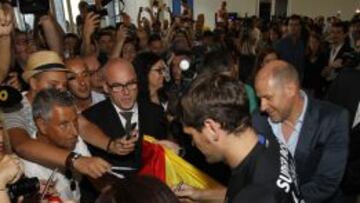 Iker, aclamado en Oporto.