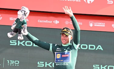 Mads Pedersen, líder en puntos. 
 