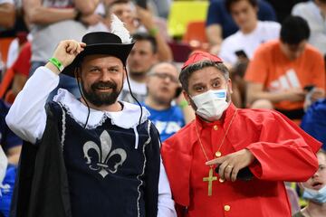 Aficionados de la selección de Francia.