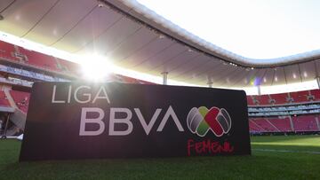General View Stadium during the Semi-Finals first leg match between Guadalajara and America as part of the Torneo Clausura 2025, Liga MX Femenil at Akron Stadium on May 01, 2025 in Guadalajara, Jalisco, Mexico.