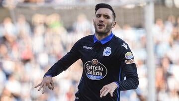 Lucas Pérez le recordó a la afición del Celta los títulos del Deportivo