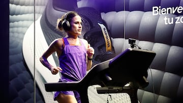 La atleta y creadora de contenido Verdeliss durante el 'Reto 24h running con Verdeliss'.