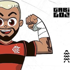 Nace Gabigolzinho, el personaje del héroe de la Libertadores