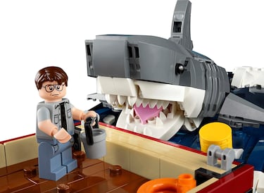 LEGO unveils nearly 1,500-piece brick set recreating JAWS shark showdown