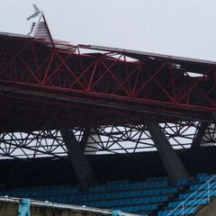 Celta v Real Madrid called off: Balaídos damage in images