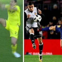 Bonera vio la roja por una patada similar a la de Sergi Roberto