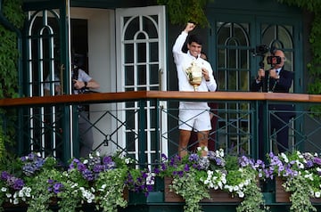 Carlos Alcaraz won his second successive Wimbledon in July.