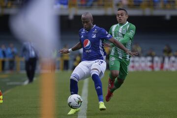 Con goles de Vladimir Hernández y Roberto Ovelar, Millonarios y Nacional igualaron 1-1 en partido valido por la fecha 9 de la Liga Águila. Wuilker Fariñez fue la figura.