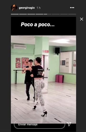 Georgina Rodríguez sorprende en su última clase de baile con un inesperado invitado