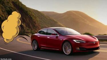 Claxons de cabras y pedos y detector de baches para los coches Tesla