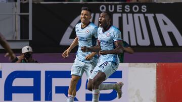 Diber Cambindo celebrates his goal 2-2 of Cruz Azul  during the game Mazatlan FC vs Cruz Azul, corresponding to Round 08 of the Torneo Apertura 2023 of the Liga BBVA MX, at El Kraken Stadium, on September 15, 2023.

<br><br>

Diber Cambindo celebra su gol 2-2 de Cruz Azul durante el partido Mazatlan FC vs Cruz Azul, correspondiente a la Jornada 08 del Torneo Apertura 2023 de la Liga BBVA MX, en el Estadio El Kraken, el 15 de Septiembre de 2023.