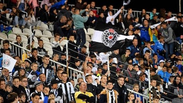 Aficionados del Partizan de Belgrado.