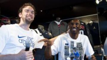 Pau Gasol y Kobe Bryant.