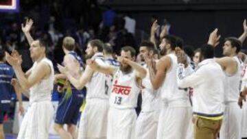 El Real Madrid, tras ganar al MoraBanc.