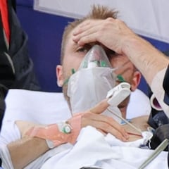 Eriksen cayó desplomado; está en el hospital, pero "estable"