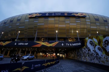 Soccer Football - Europa League Final - Villarreal Training - Stadion Energa Gdansk, Gdansk, Poland - May 25, 2021 General view outside the stadium after training REUTERS/Kacper Pempel